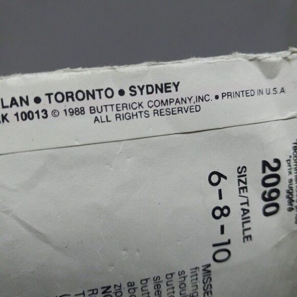 Vogue Sewing Pattern #2090-Ralph Lauren-Sz 6-8-10-Skirt Set-1988-Cut-Complete - Picture 6 of 8